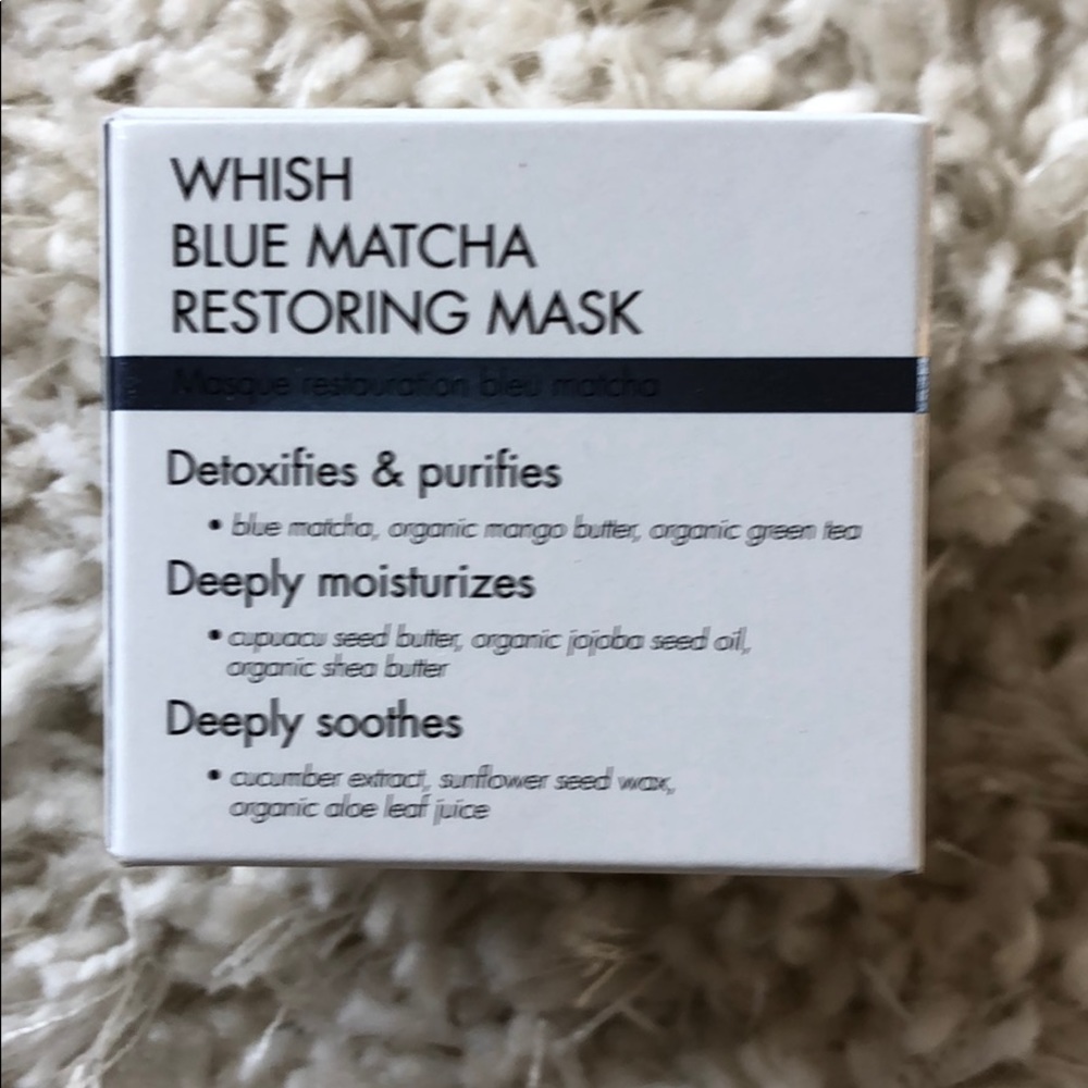 Whish Beauty Blue matcha Restoring Mask